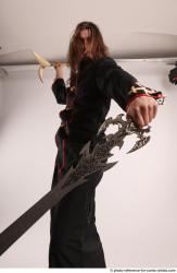 JAKUB PREACHER STANDING POSE WITH SWORD AND SPEAR
